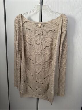 Knit Cardigan Sweater - Cream